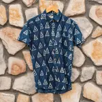 Indigo Hand Block Printed Shirt